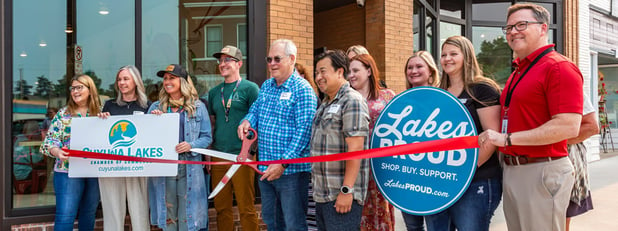 Drunken Noodle, Crosby Lofts, and Lake + Co Celebrate With Ribbon Cutting