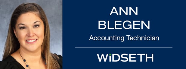 Widseth Welcomes Blegen to Accounting Team
